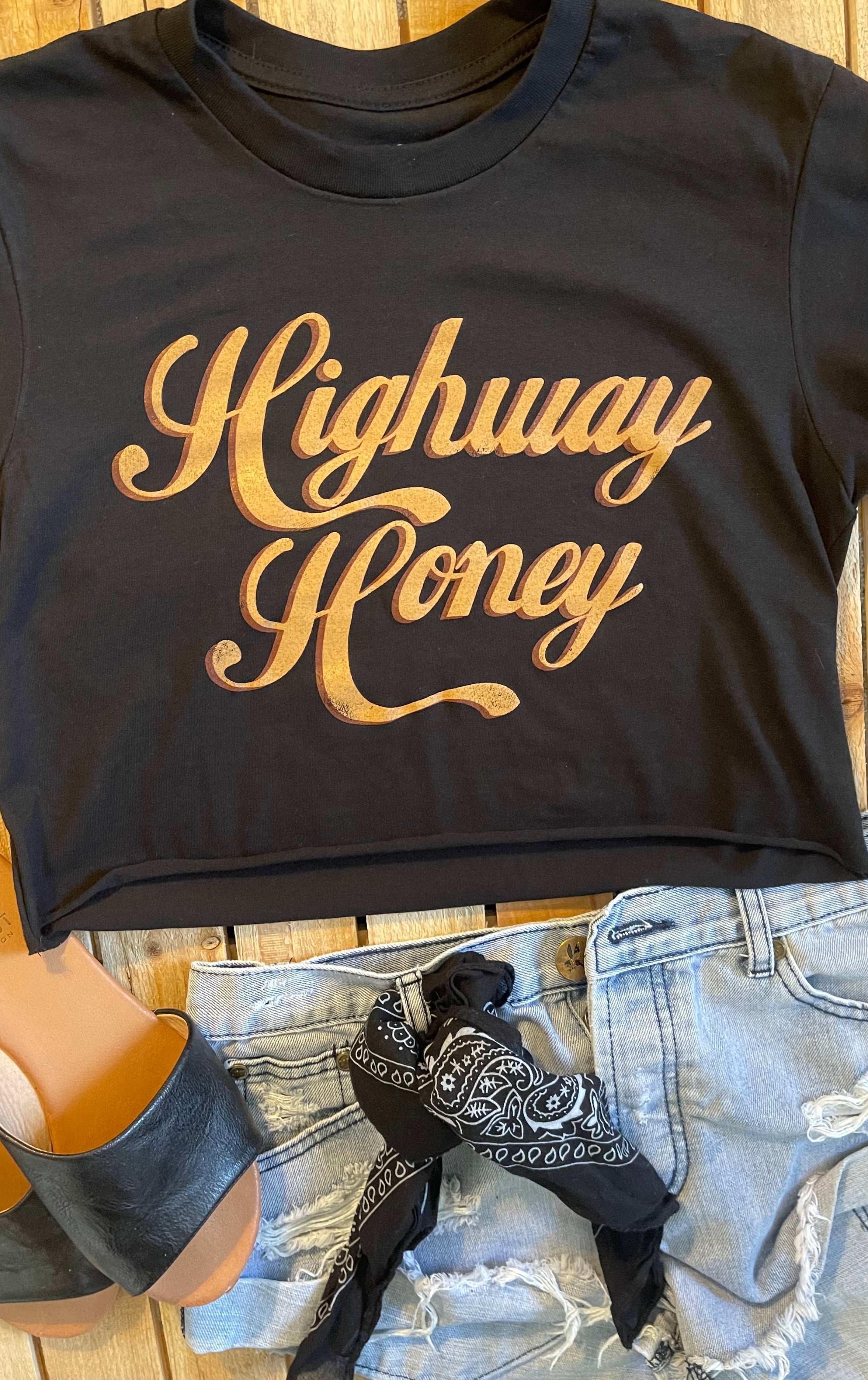 Highway Honey Cropped Tee