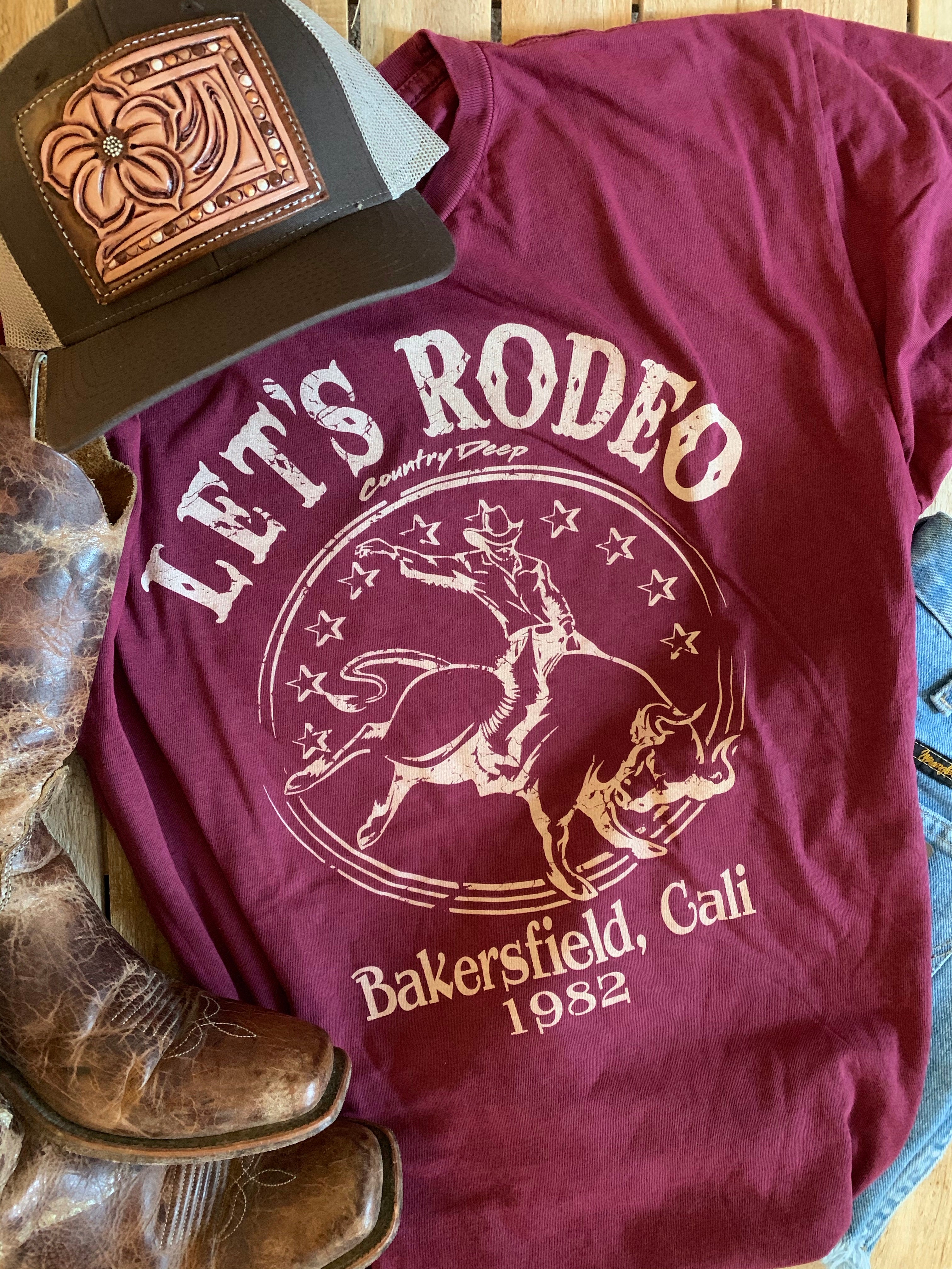 Let’s Rodeo Bakersfield tee