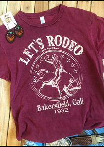 Let’s Rodeo Bakersfield tee